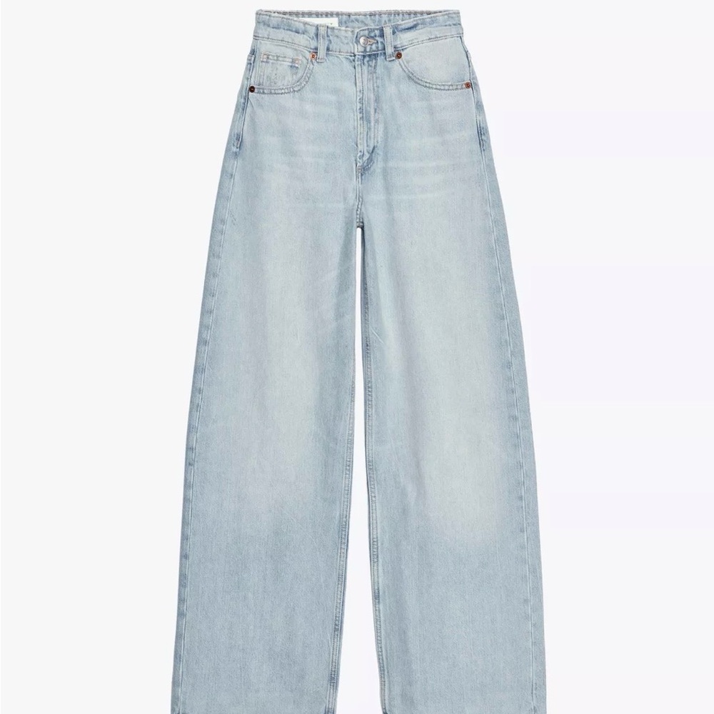 ZARA | high waist extra wide jeans